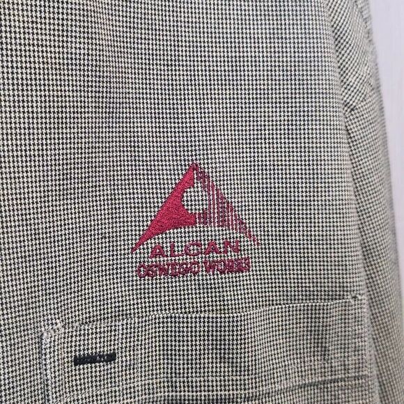 Gear For Sports Houndstooth Button Down Alcan Oswego Works Shirt Mens Sz XXL - Picture 3 of 11